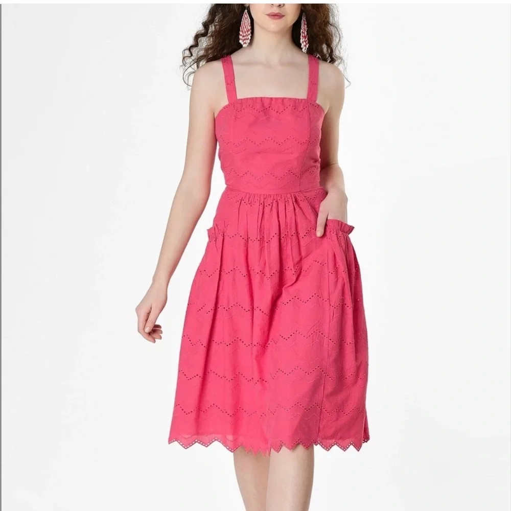 Pink Eshakti Broderie Anglaise Sundress - Picture 1 of 7